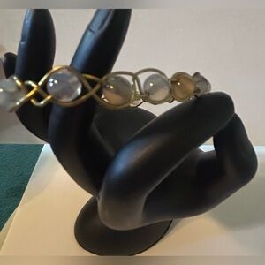 Copper And Stone Bead Women's Bracelet
